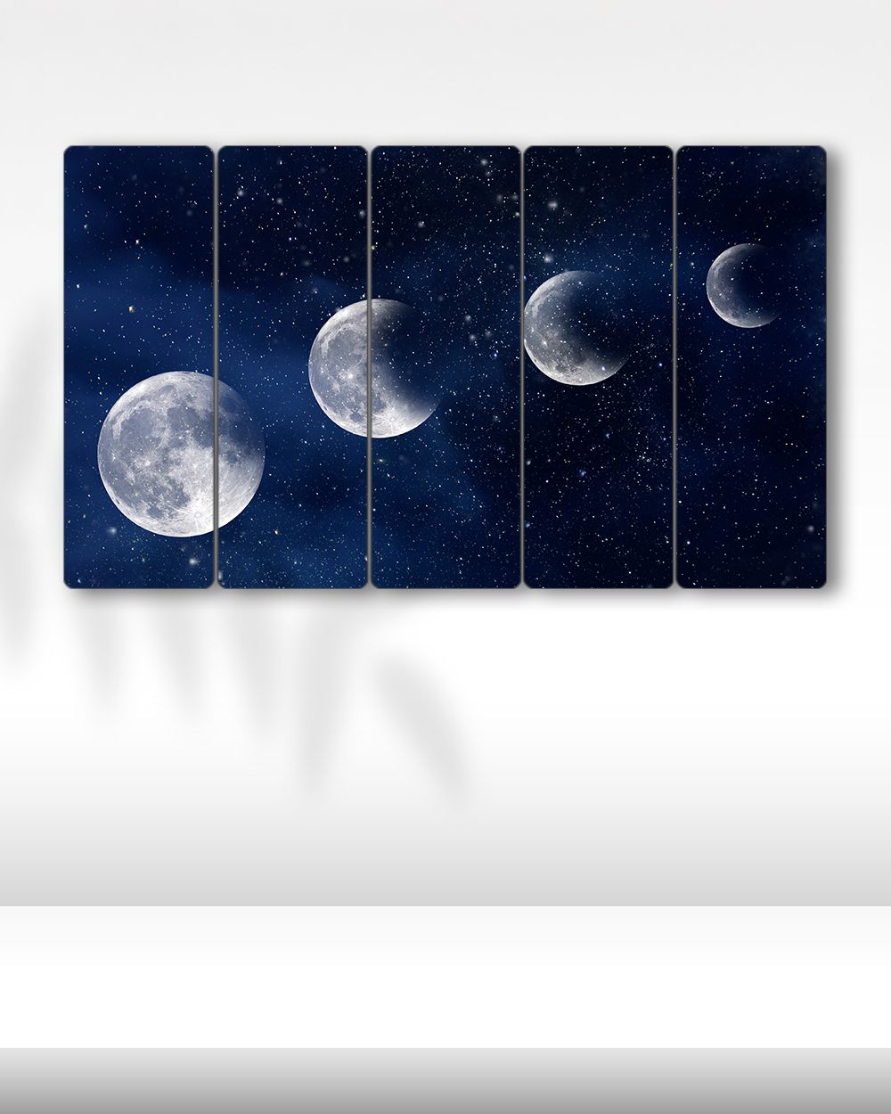 Ayın Evreleri, Uzay - 5 Parçalı Tablo
