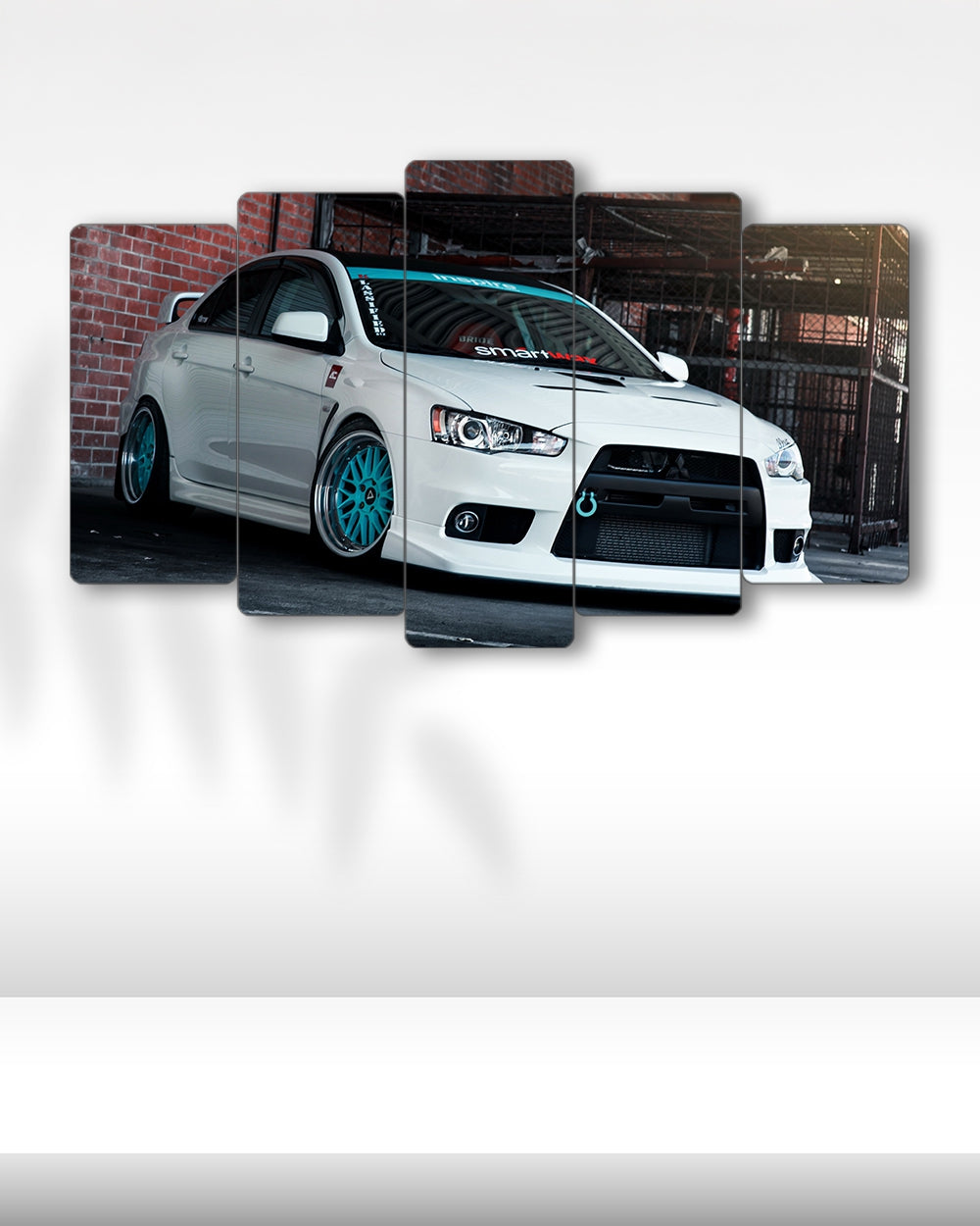 Mitsubishi Lancer Evo X - 5 Parçalı Araba Tablo