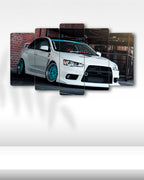 Mitsubishi Lancer Evo X - 5 Parçalı Araba Tablo