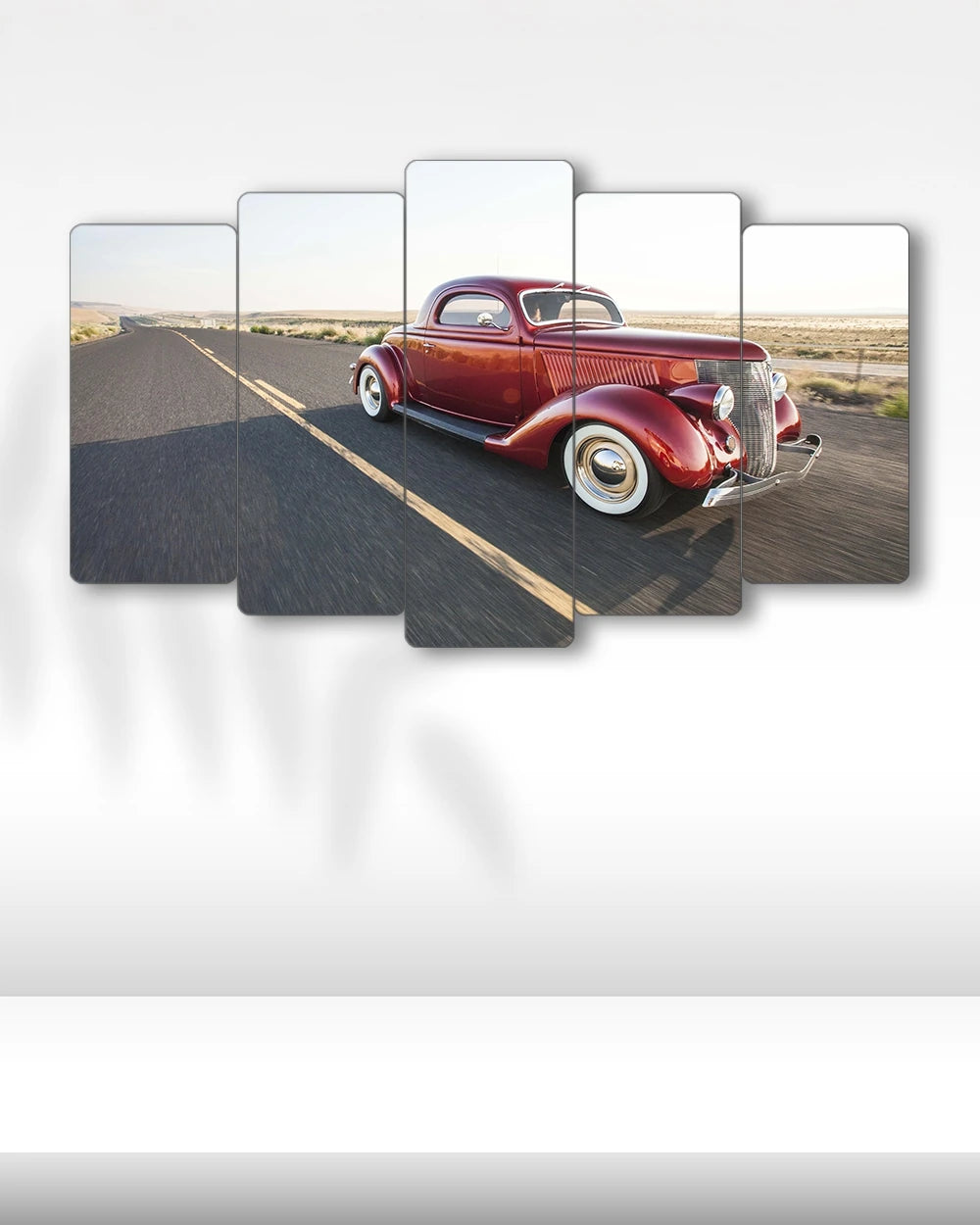 1936 Ford Coupe - 5 Parçalı Araba Tablo