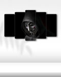 V for Vendetta, Kapüşonlu Yüz - 5 Parçalı Tablo