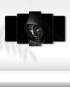 V for Vendetta, Kapüşonlu Yüz - 5 Parçalı Tablo