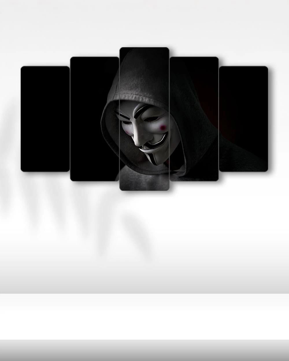 V for Vendetta, Kapüşonlu Yüz - 5 Parçalı Tablo