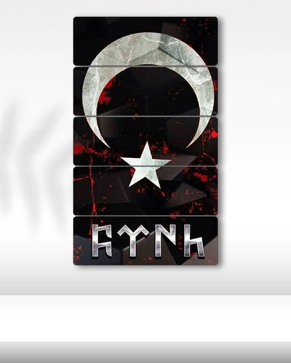 Ay Yıldız, Türk, Kayı - 5 Parçalı Tablo