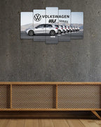 Volkswagen Golf Evrimi MK1-MK8 - 5 Parçalı Araba Tablo