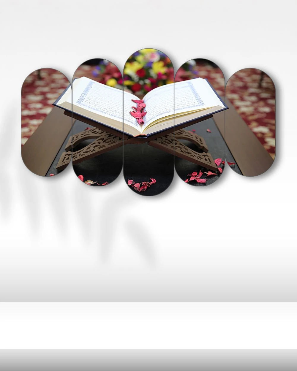 Kur’an-ı Kerim ve Rahle - 5 Parçalı Dini Tablo