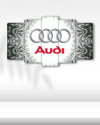 Audi Logo - 5 Parçalı Araba Tablo