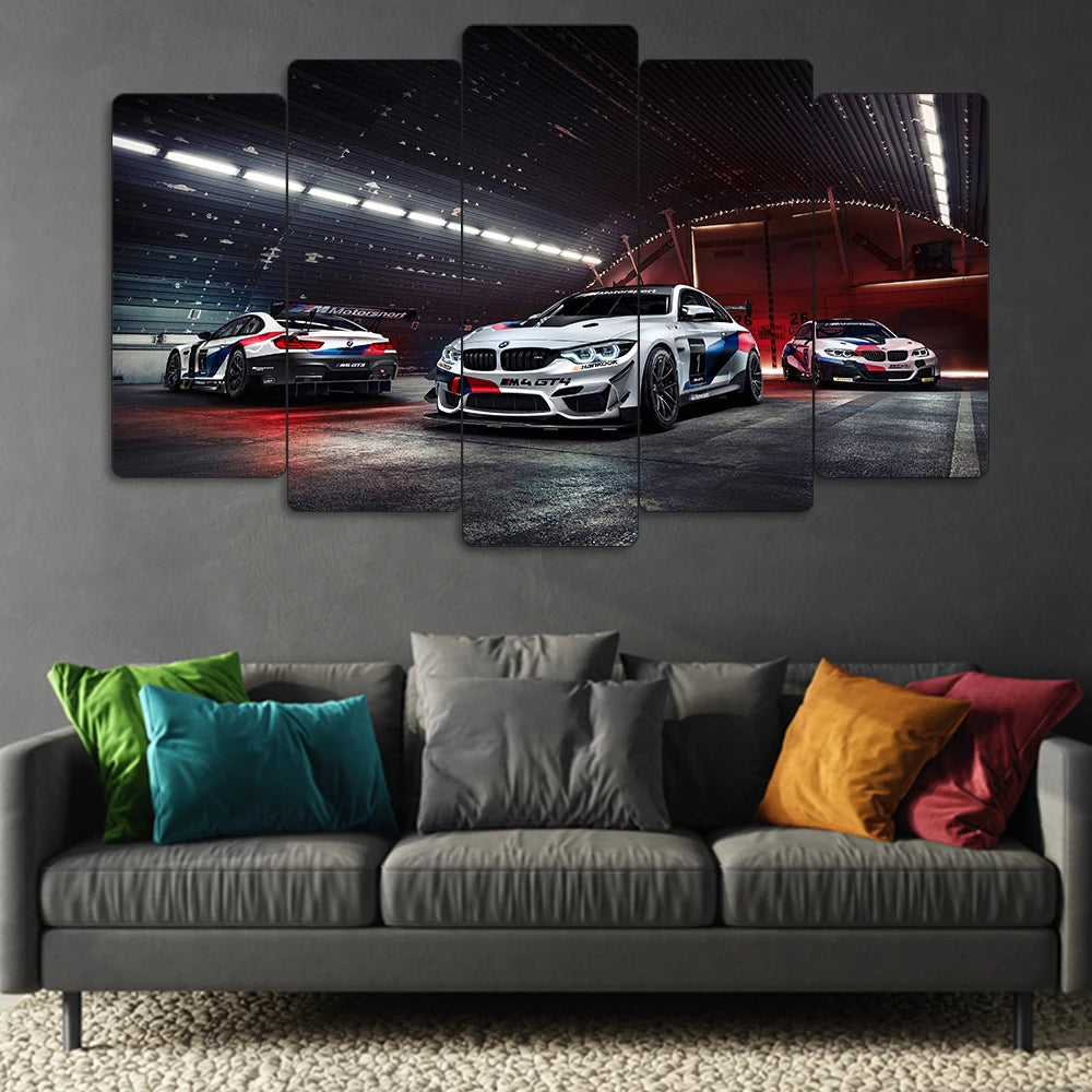 BMW M4 GT4 - 5 Parçalı Araba Tablo