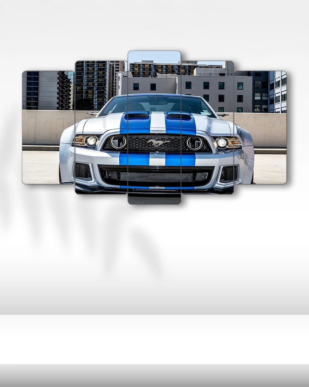 Ford Mustang GT - 5 Parçalı Araba Tablo
