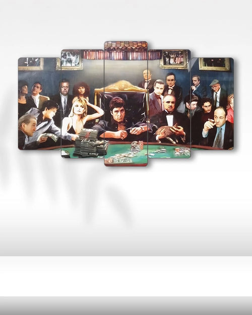 Scarface, Gotfather Büyük Oyunun Masası - 5 Parçalı Tablo