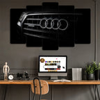 Audi Quattro - 5 Parçalı Araba Tablo