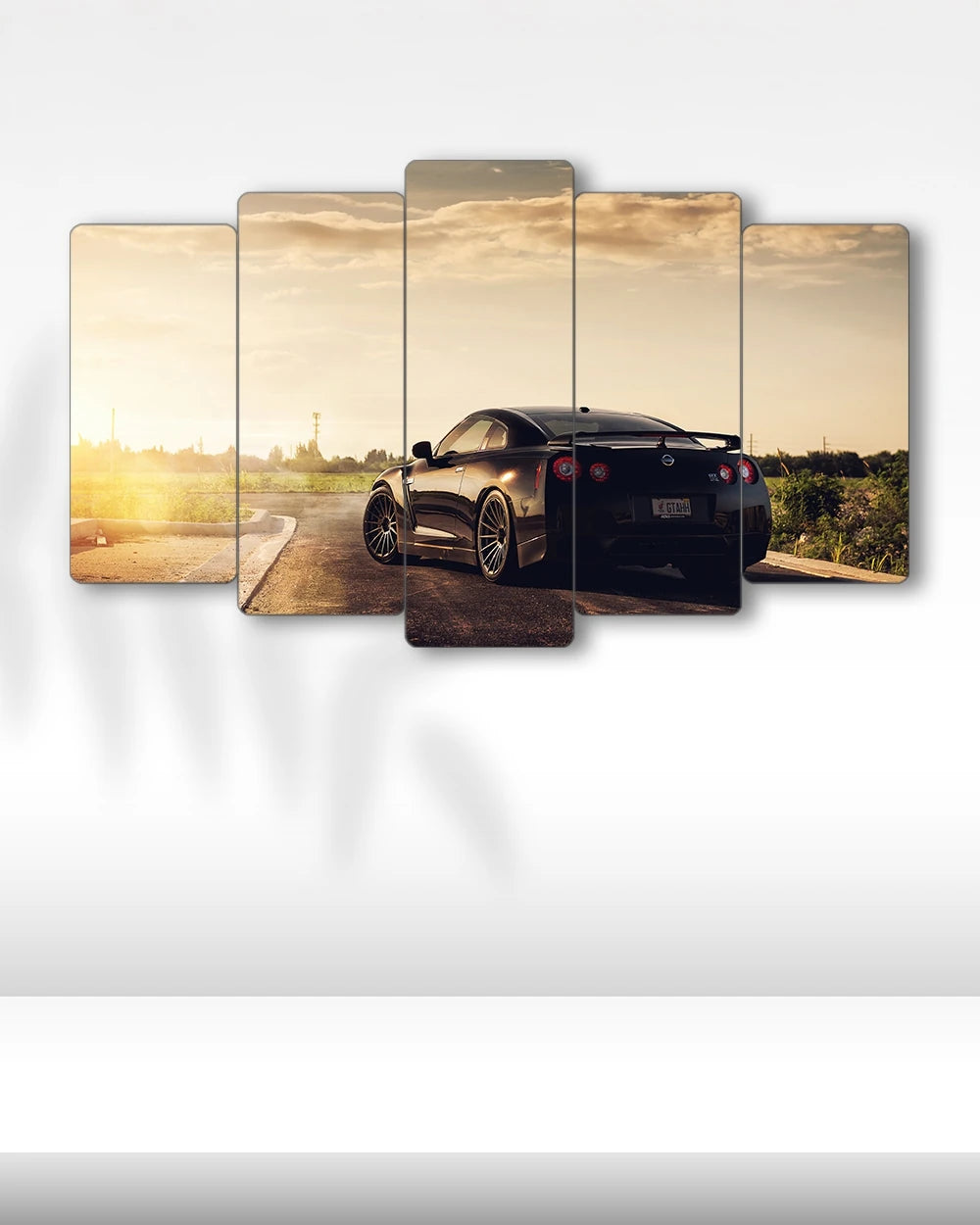 Nissan GT-R R35 - 5 Parçalı Araba Tablo