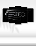 Audi Quattro - 5 Parçalı Araba Tablo
