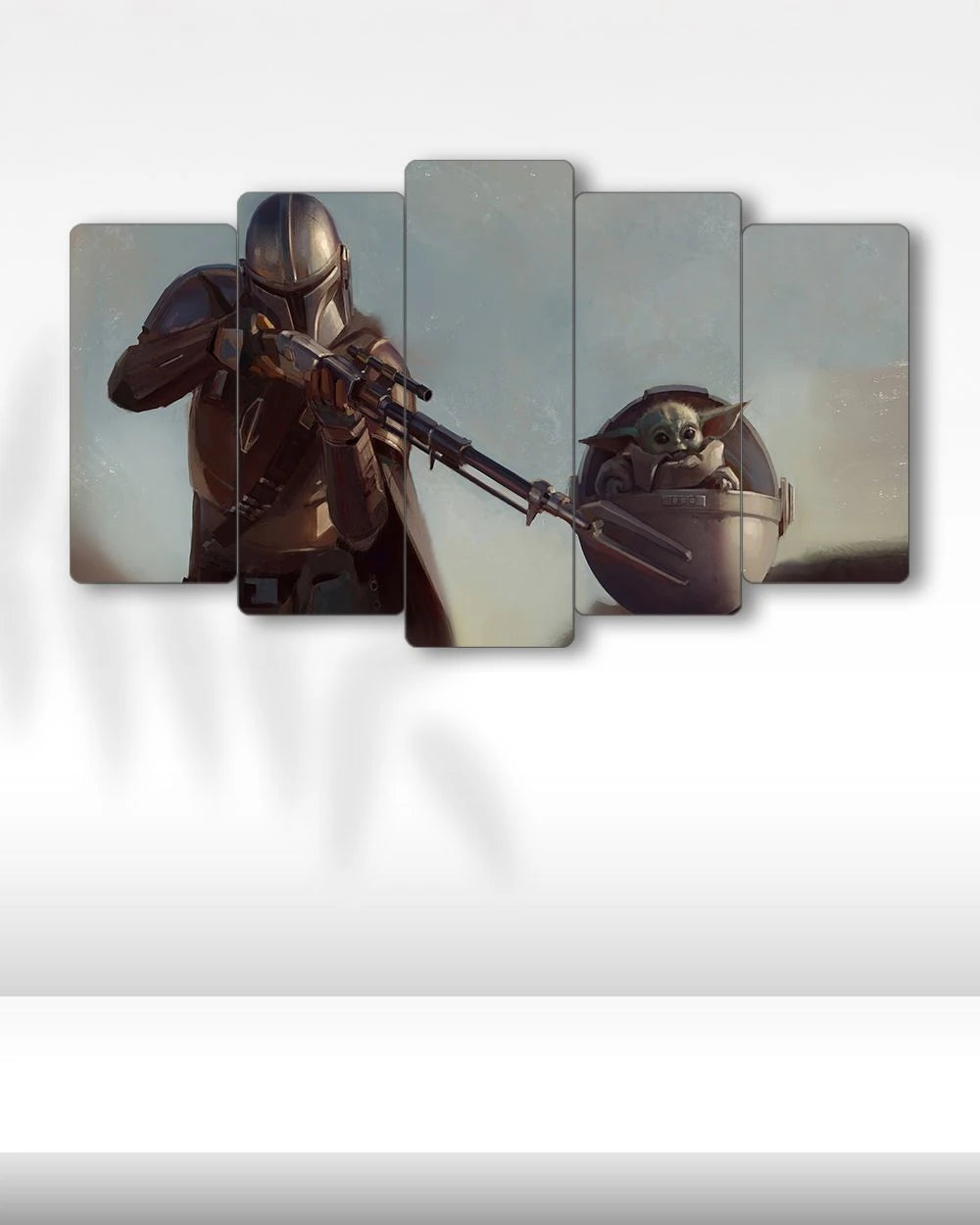 Mandalorian & Grogu, The Mandalorian - 5 Parçalı Tablo
