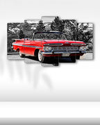 Chevrolet Impala Convertible 1959 - 5 Parçalı Araba Tablo