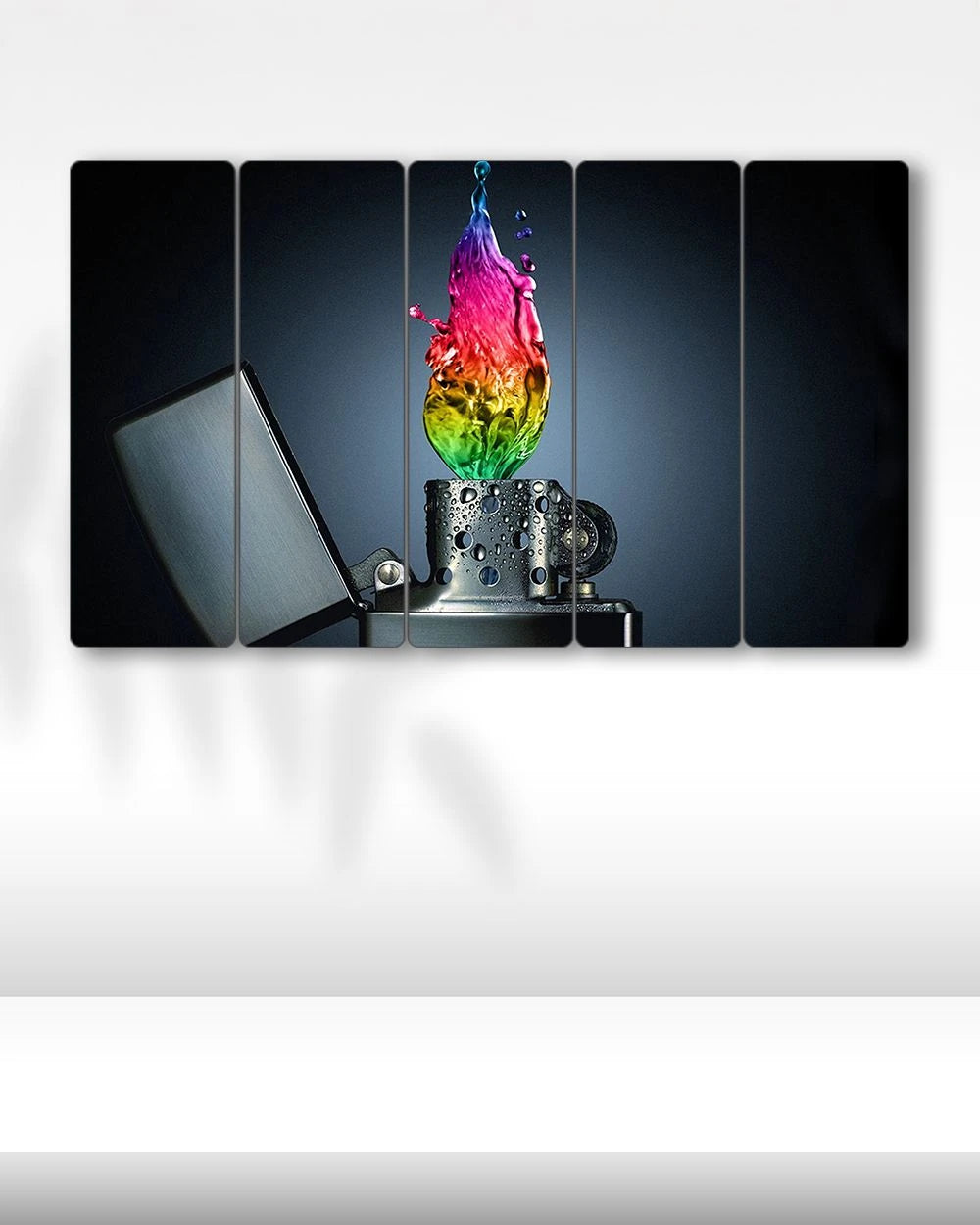 Zipp Çakmak, Renkli Ateş - 5 Parçalı Tablo