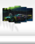 Custom Muscle Car - 5 Parçalı Araba Tablo