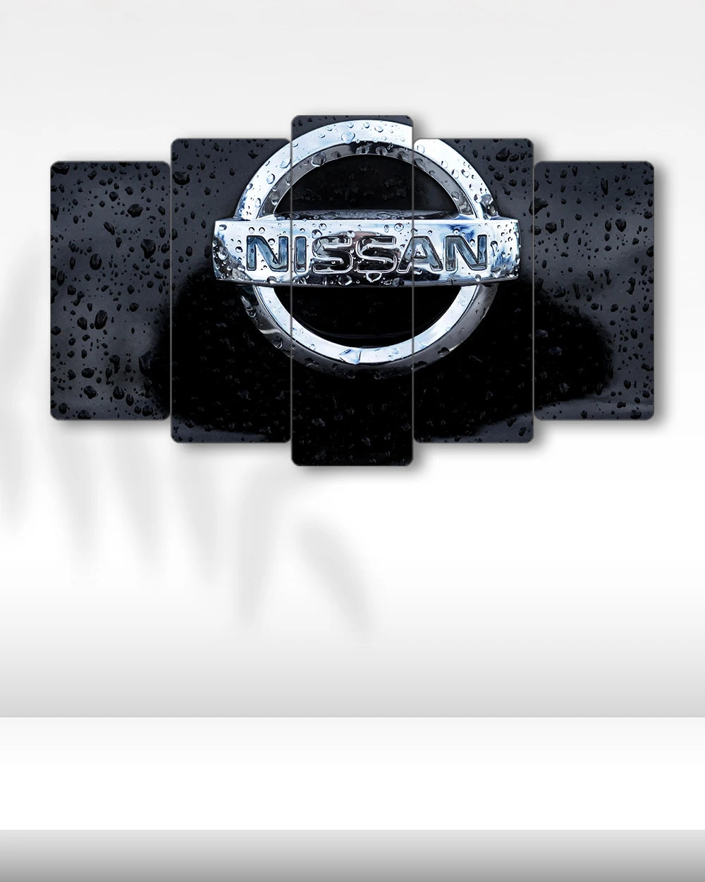 Nissan Logo - 5 Parçalı Araba Tablo