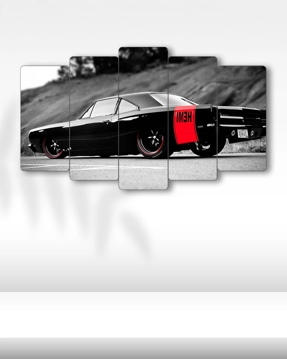 Plymouth Road Runner HEMI - 5 Parçalı Araba Tablo