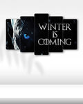 Game of Thrones, Night King Winter is Coming - 5 Parçalı Tablo