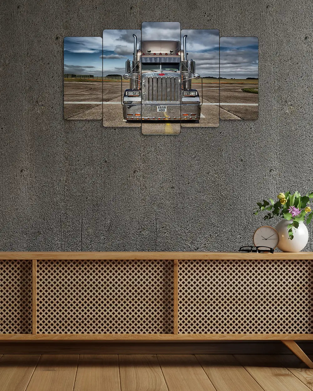 Peterbilt Trucks 379 - 5 Parçalı Araba Tablo