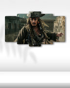 Karayip Korsanları, Jack Sparrow Çatıda - 5 Parçalı Tablo