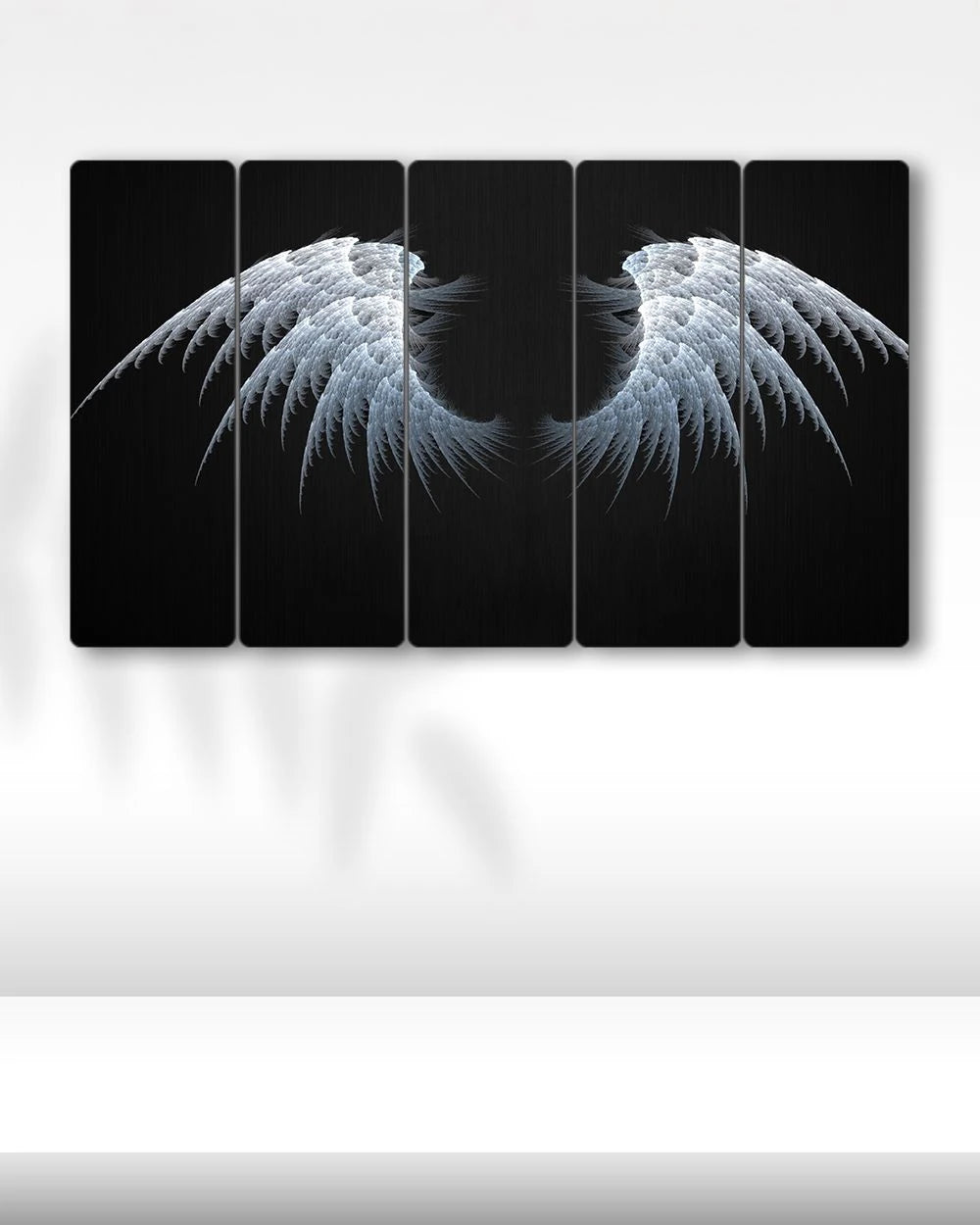 Beyaz Melek Kanatları - 5 Parçalı Tablo
