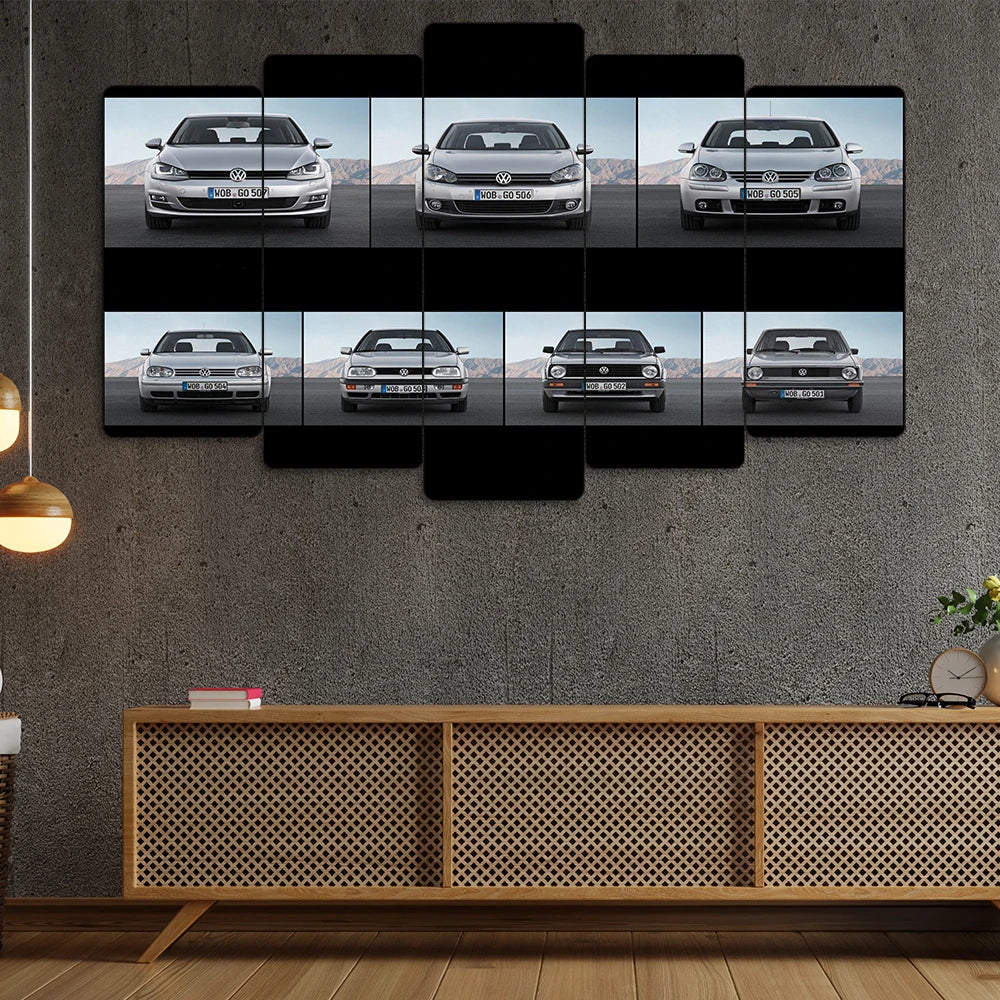 Volkswagen Golf Serisi - 5 Parçalı Araba Tablo