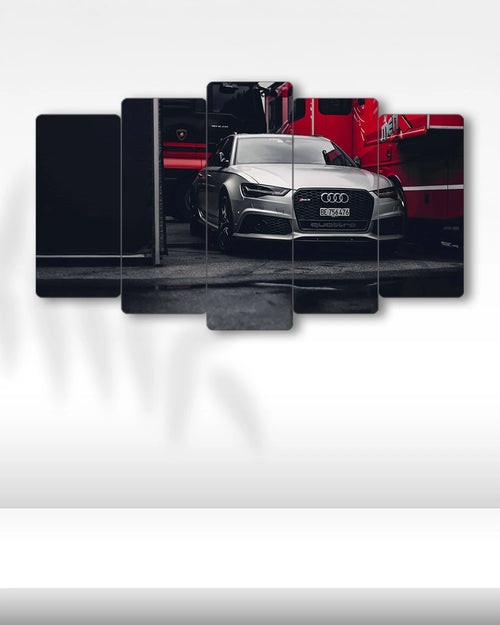 Audi RS6 Avant Quattro - 5 Parçalı Araba Tablo