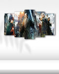 Frodo, Gandalf, Legolas & Aragorn, The Lord of the Rings - 5 Parçalı Tablo