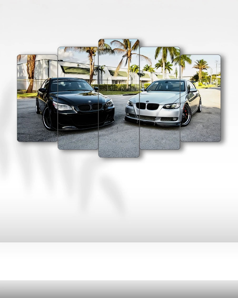 BMW M5 E60 & BMW E92 Coupe - 5 Parçalı Araba Tablo