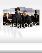 Sherlock ve Watson - 5 Parçalı Tablo