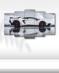 Lamborghini Aventador SV - 5 Parçalı Araba Tablo