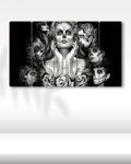Sugar Skull Dövme, Tattoo Ink - 5 Parçalı Tablo