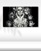 Sugar Skull Dövme, Tattoo Ink - 5 Parçalı Tablo