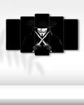 V for Vendetta, Maskeli Adalet - 5 Parçalı Tablo