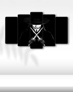 V for Vendetta, Maskeli Adalet - 5 Parçalı Tablo