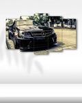 Mercedes C63 AMG - 5 Parçalı Araba Tablo