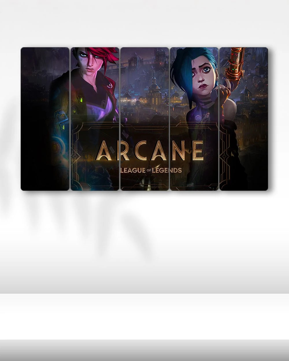 Arcane, Vi ve Jinx - 5 Parçalı Tablo