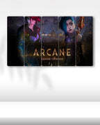 Arcane, Vi ve Jinx - 5 Parçalı Tablo