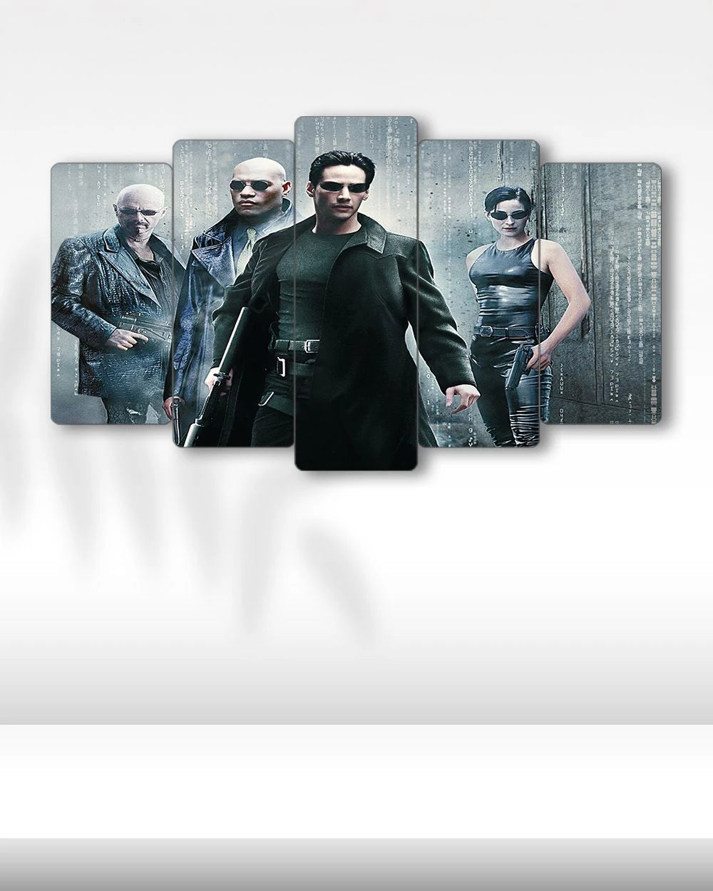 Neo, Morpheus & Trinity, The Matrix - 5 Parçalı Tablo