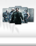 Neo, Morpheus & Trinity, The Matrix - 5 Parçalı Tablo