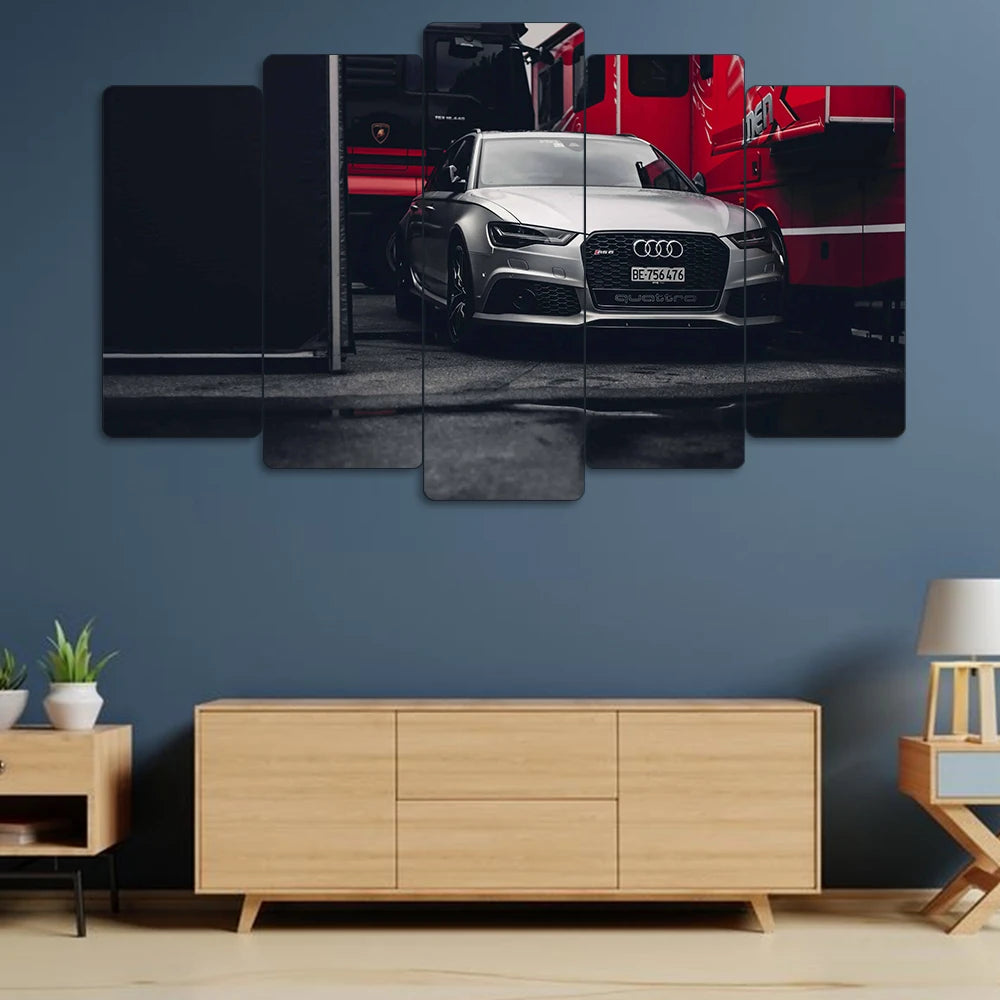 Audi RS6 Avant Quattro - 5 Parçalı Araba Tablo