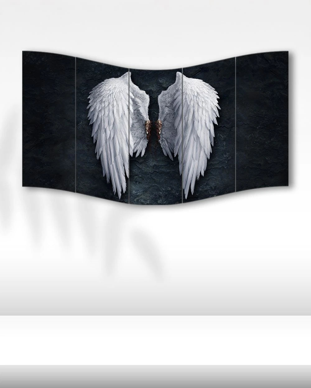 Beyaz Melek Kanatları - 5 Parçalı Tablo