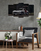 Mercedes-Benz 300 SL - 5 Parçalı Araba Tablo