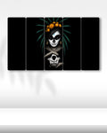 La Catrina, Sugar Skulls - 5 Parçalı Tablo