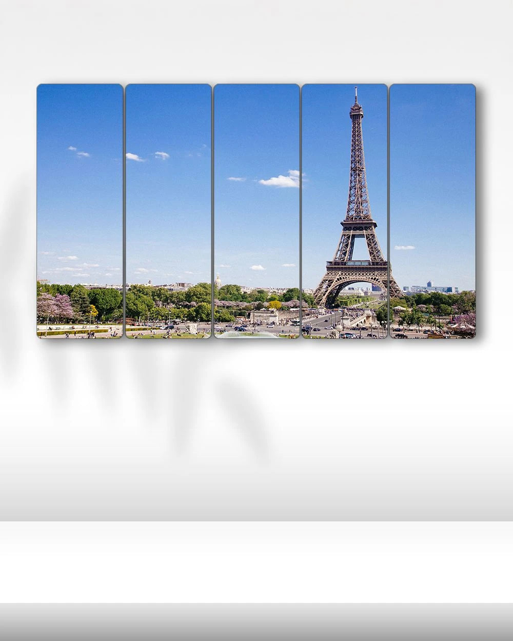 Eyfel Kulesi Paris, Fransa - 5 Parçalı Tablo