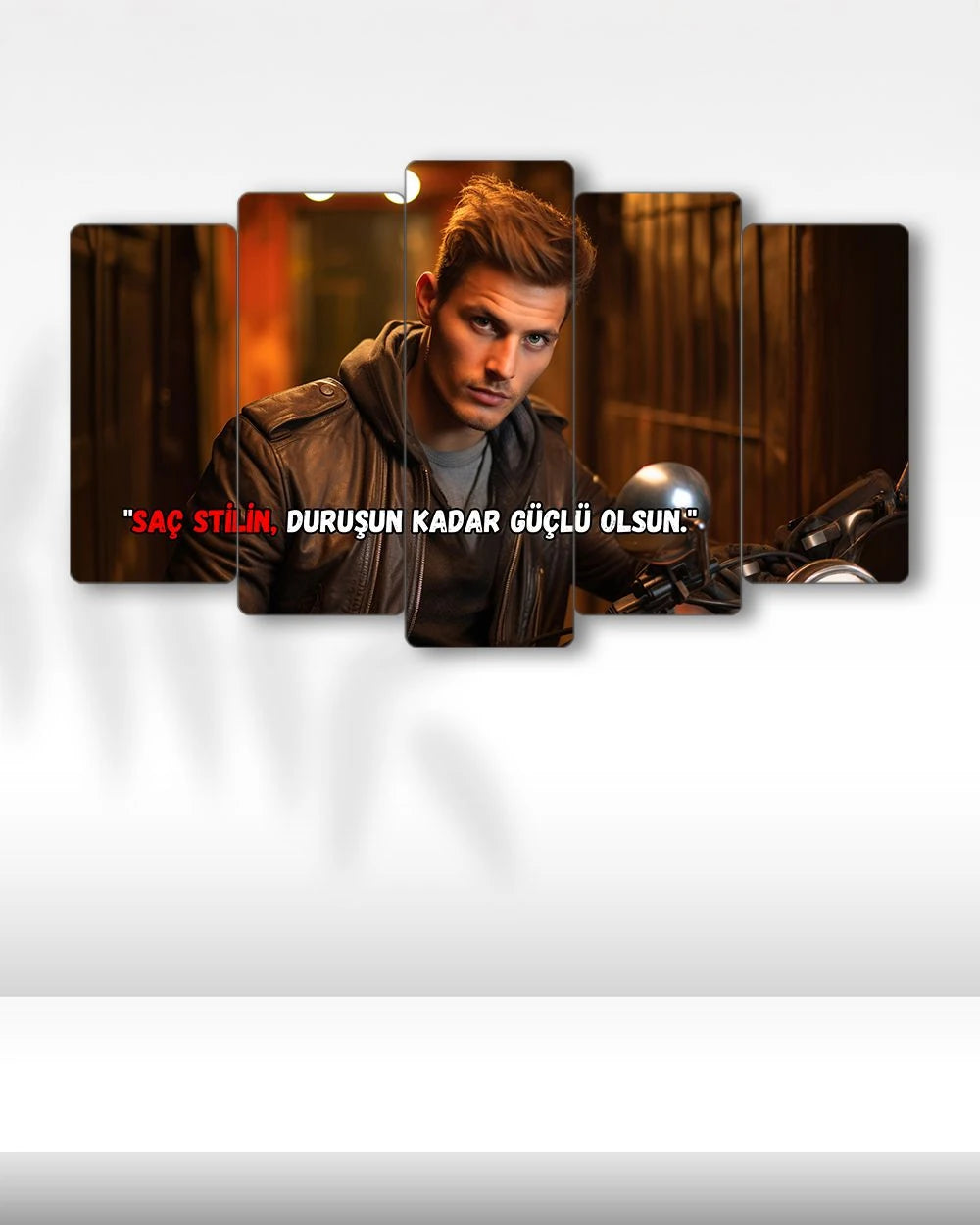 Duruşun Kadar Güçlü - 5 Parçalı Berber Tablo