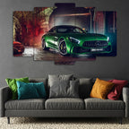 Mercedes-AMG GT R - 5 Parçalı Araba Tablo