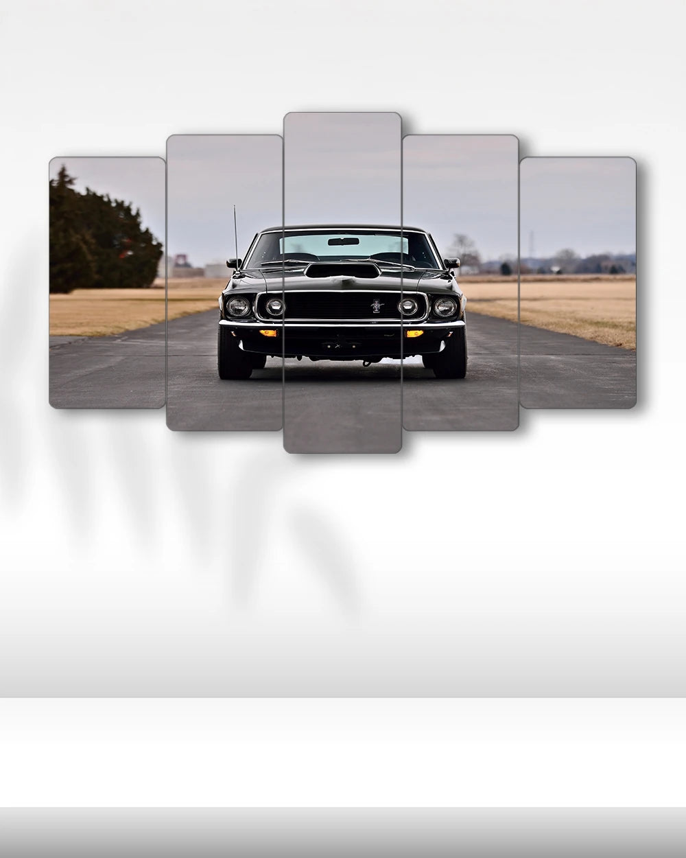 1969 Ford Mustang Mach 1 - 5 Parçalı Araba Tablo